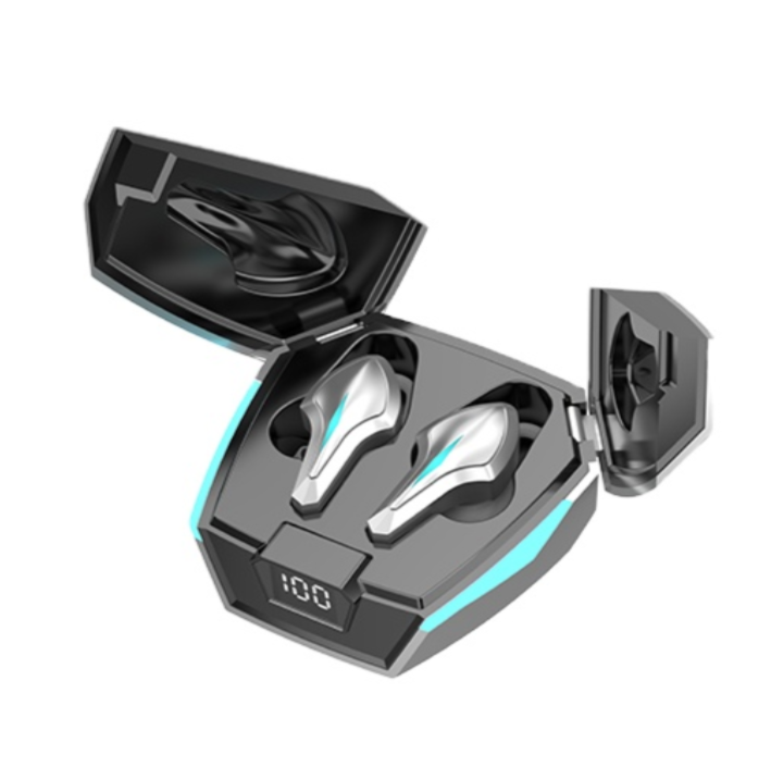 BT5.3 Racing Car Shape Gaming Headset с Wings, Long Standby Earbuds, Waterproof Gaming Headphone, tws Low Latency Earphones