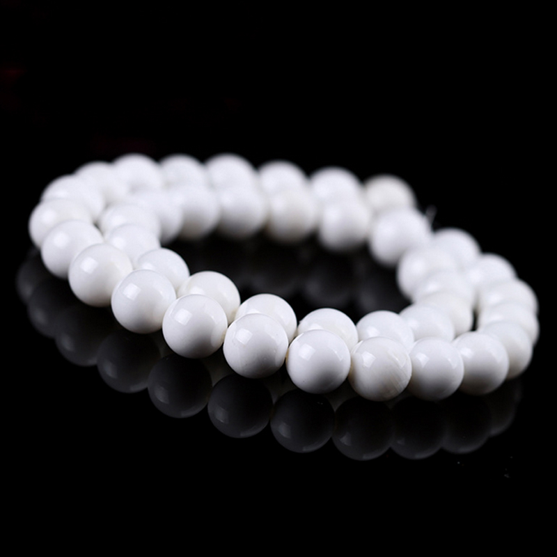 Hot Sale Natural white seashell loose beads Jewelry Accessories bracelet necklace