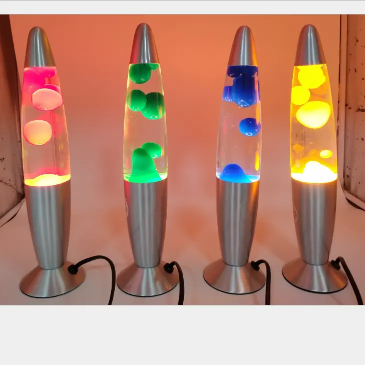customized small lava lamp rocket wax lights home hotel table decor aluminum base 13 inch