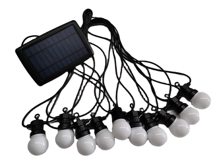 solar waterproof LED string light Outdoor Warm White Lights Garland G50 Bulbs Patio Wedding Christmas Decoration Lighting