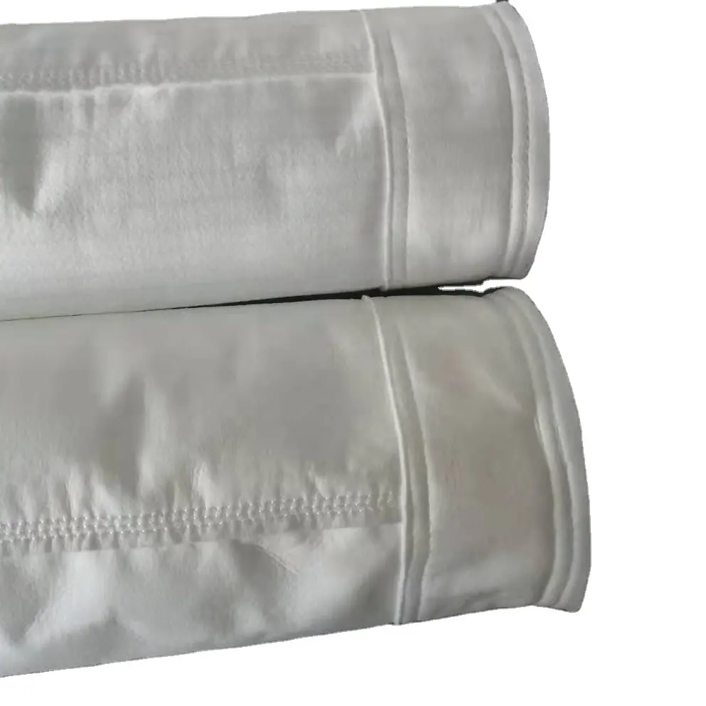 A Variety Of Customized Polyester Filter Bags PE Fiber 500gsm Thickness 1.7mm 130 Degree Diameter 135mm Matching Filter Bag Cage