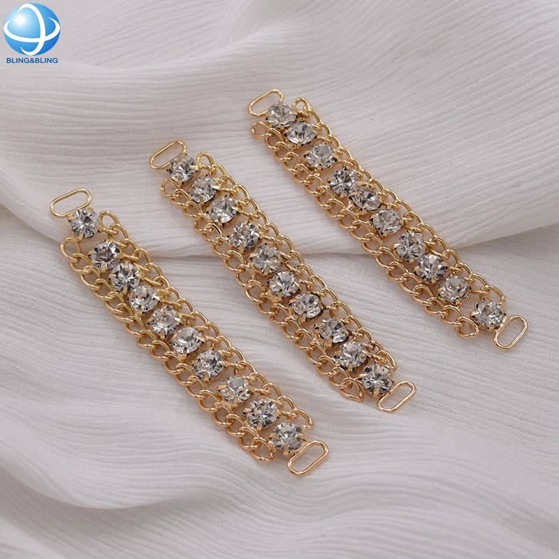 New Fashion Rhinestone Metal Chain Bikini Connectors For Lady Beach Wear Swimsuit Decoration
