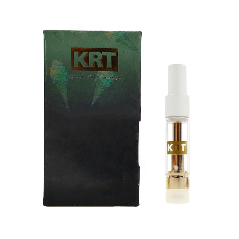 Оптовая продажа с фабрики 0,8 мл 1,0 мл пустая CBD корзина одноразовые KRT CBD масляный картридж