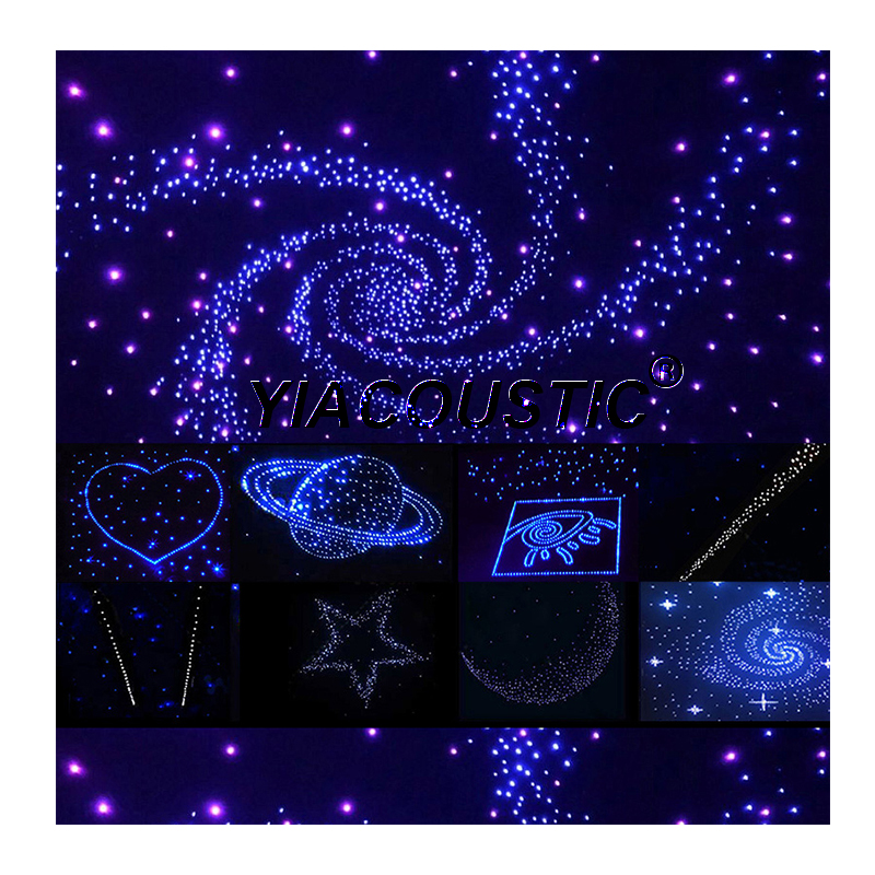 Luxurious lights for ceiling mesh light car fiber optic