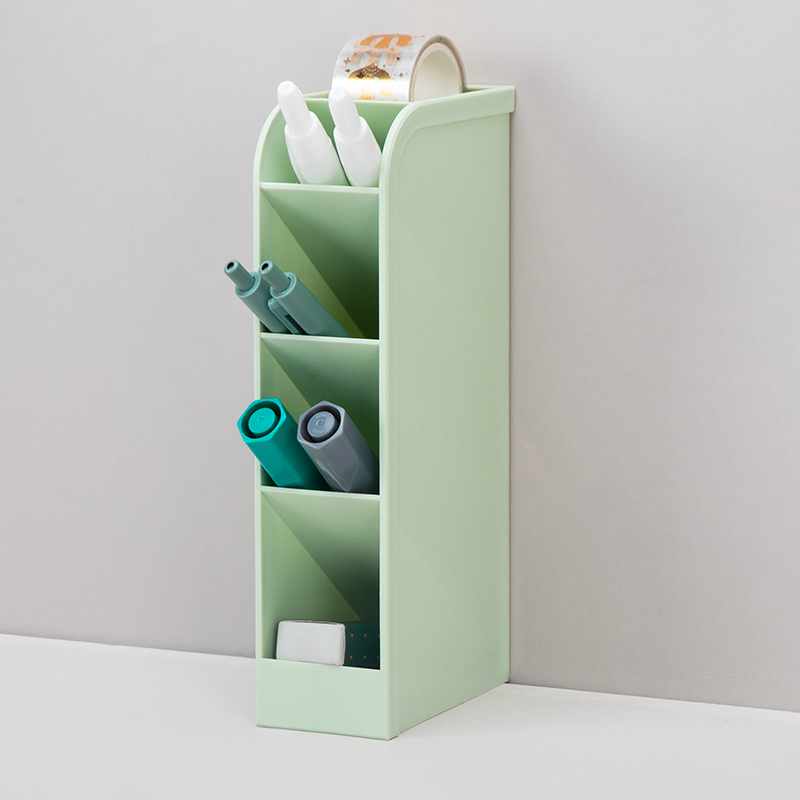 Plastic Office Pen Holder Storage Desk PP Pen Holder Office Organizer