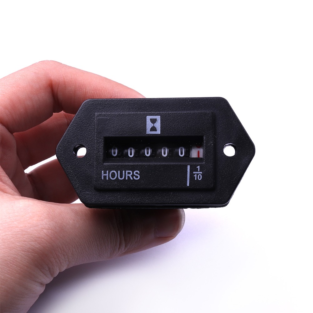 SYS-1 DC 10-80V 6 цифр счетчик моточасов полный Герметичный кварцевые Таймер Счетчик