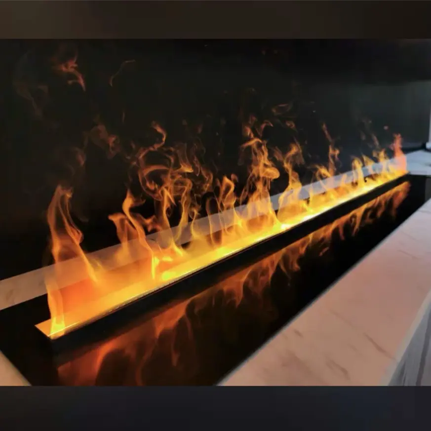 Modern Indoor Multi Color Led Light Fireplace Decor Insert 3D Atomization Water Vapor Steam Electric Fireplace
