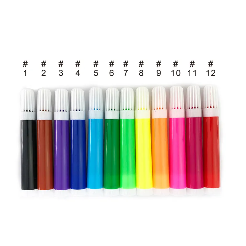 Wholesale customize watercolor pen water color markers 6/8/12 color water color pen for kids