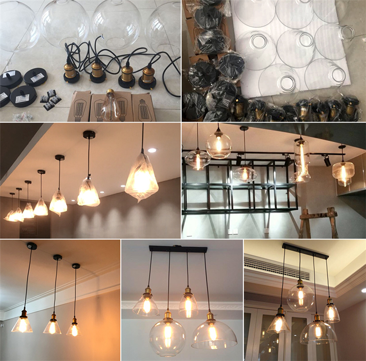 promotional chandeliers glass balls lights luminaire pilier portail