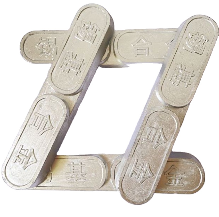 Custom casting Tin-Base Babbitt Metal GOST 1320-74 Babbitt B16 B83 B83S B88 babbitt alloy ingots bars for bearing