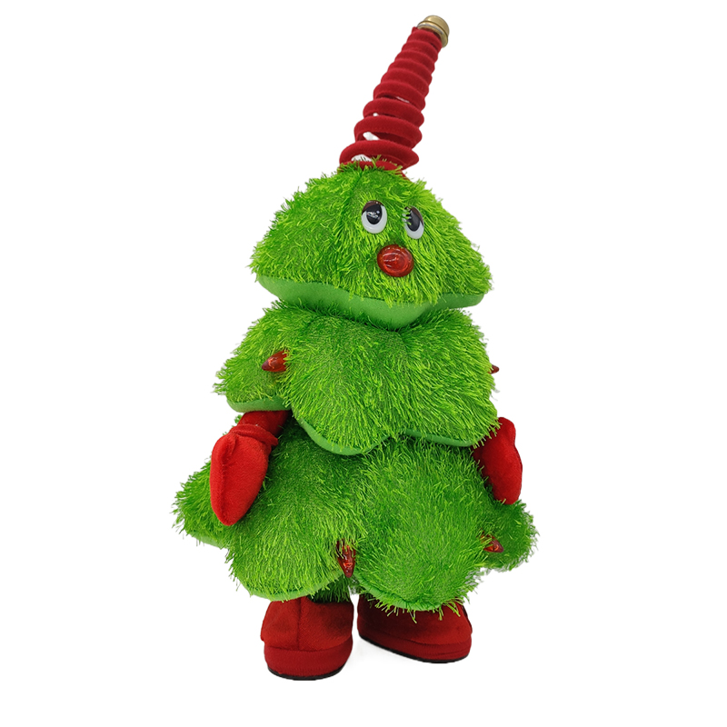 High Quality Electronic Singing Dancing Glowing Stuffed Plush Talking Christmas Tree Toy Christmas Decoration