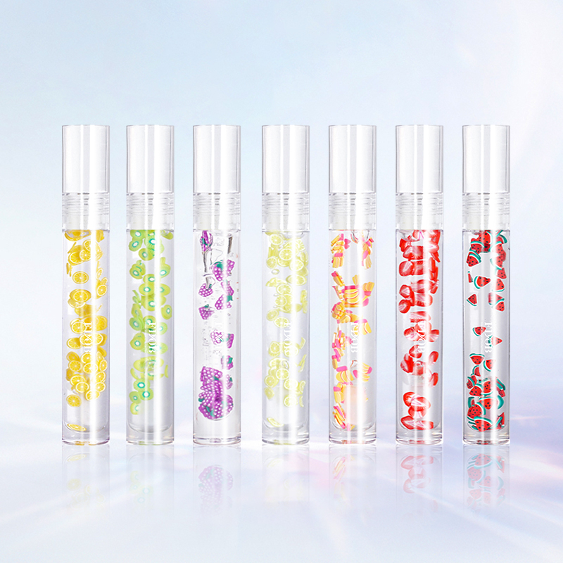High Quality Vegan Clear Natural Lip gloss Custom Private Label Kids Fruit Flavor Lipgloss