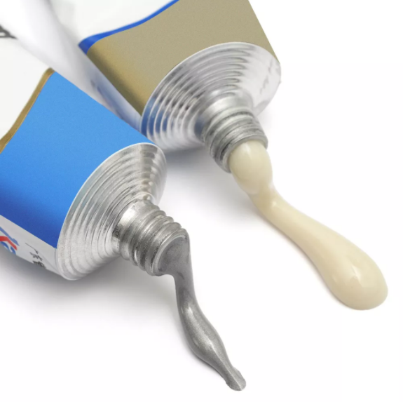 AB Caster Glue Metal Repairing Adhesive Welding Glue 2 Bottles, Industrial Heat Resistance Cold Weld Metal Repair Paste 100g