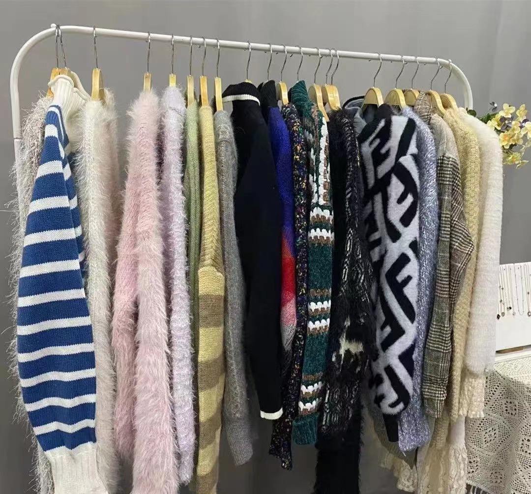 Women для Long Sleeve Sweaters, Branded Sweaters для Ladies, Casual Fashion, Stock Lot
