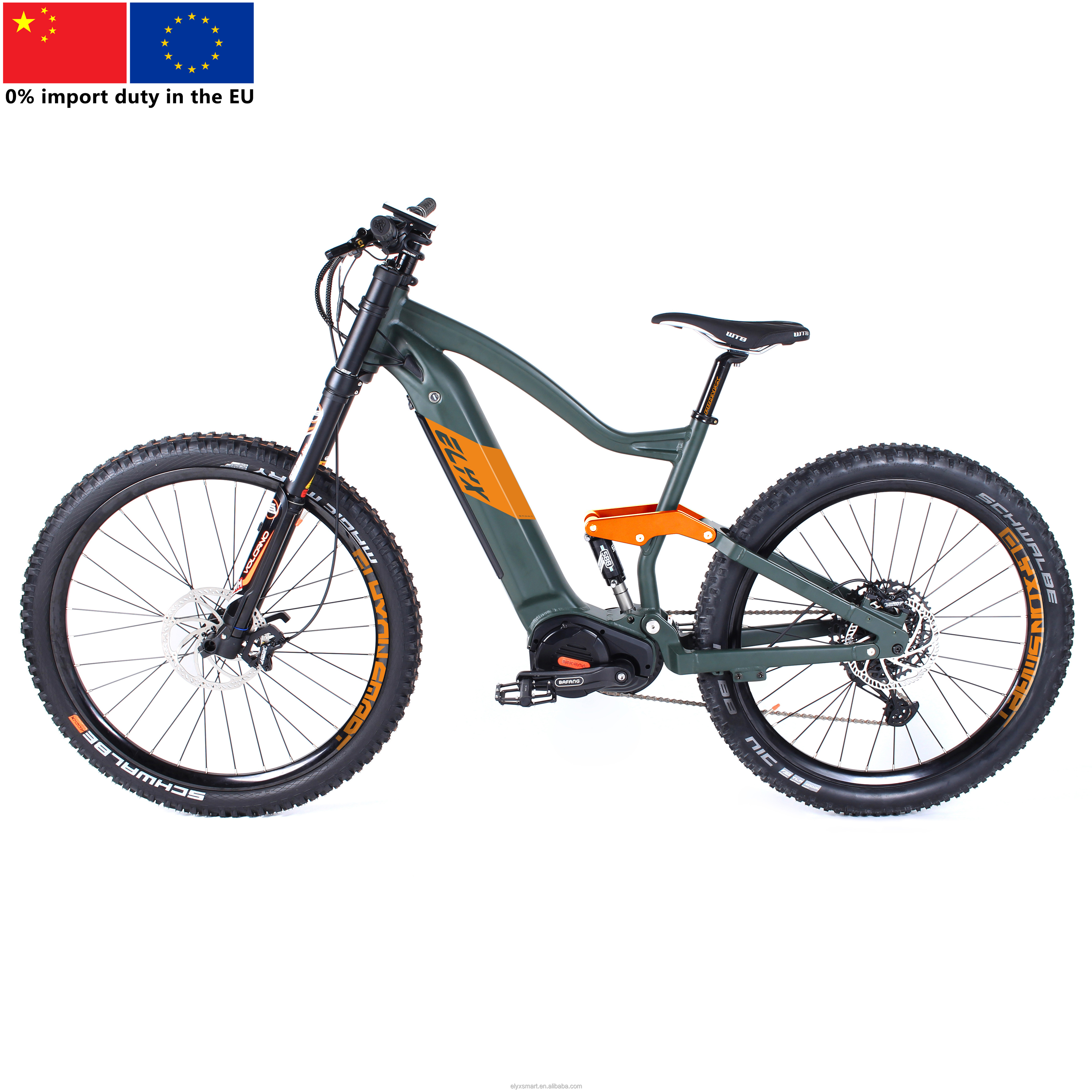 Электровелосипед Elyxon 2021 Bafang M620 с алюминиевой рамой, полностью подвесным дисковым тормозом, 1000 Вт