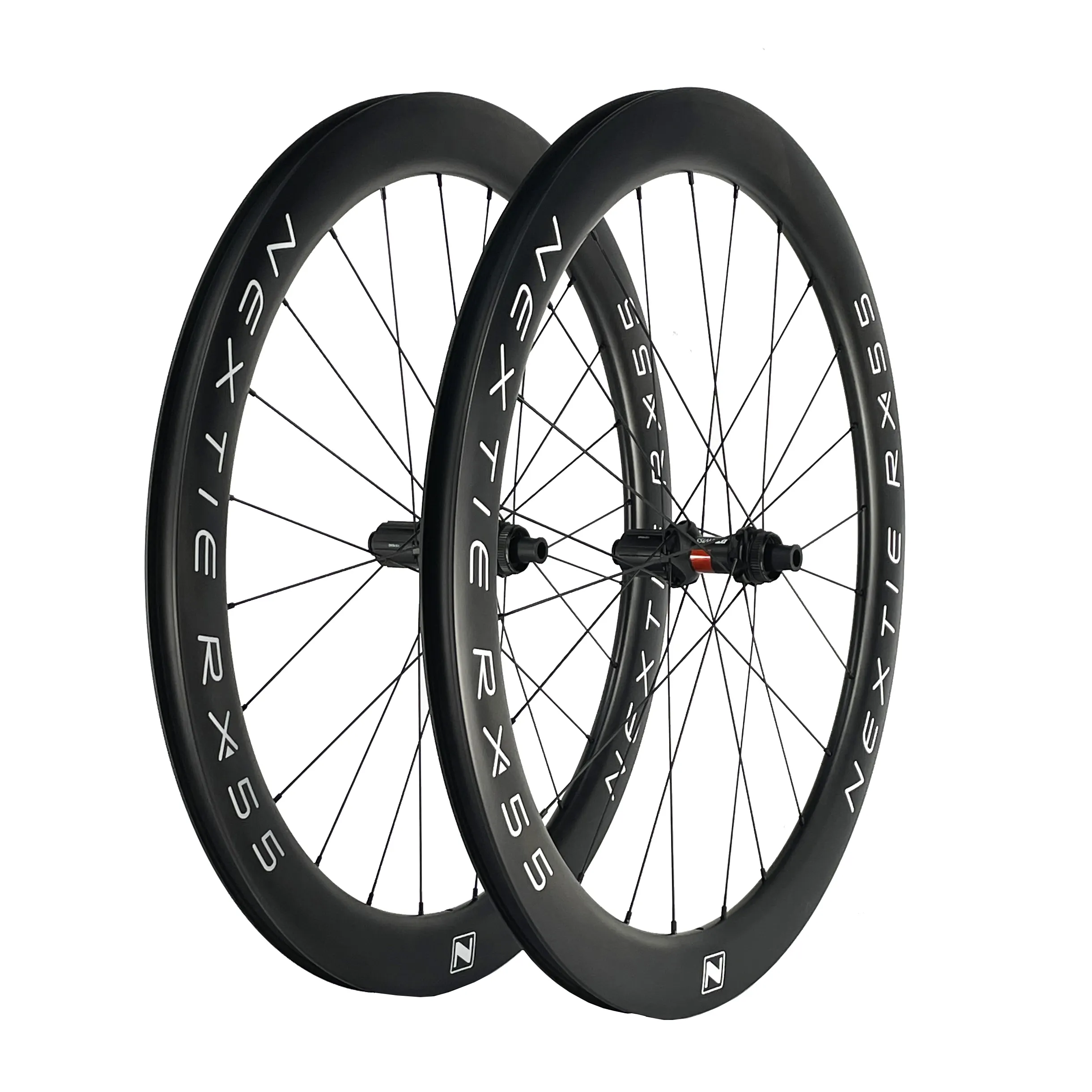 U Shape 55mm Road Bike Carbon Wheel Set 700C Disc Clincher Rim Carbon Bicycle Road Bike