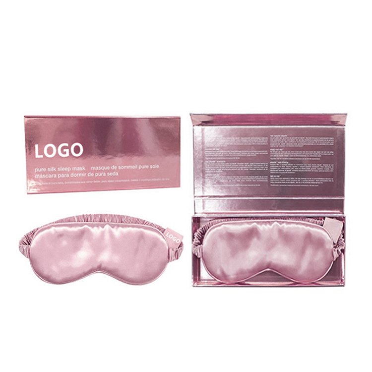16 мм изготовленным на заказ логосом тутовое шелковое спальный eyemask с эластичной лентой; Обувь для путешествий сна шелковая маска для глаз