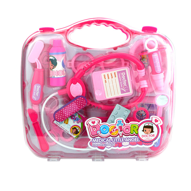 Children play nurse play house simulation stethoscope toy set Medical medicine box