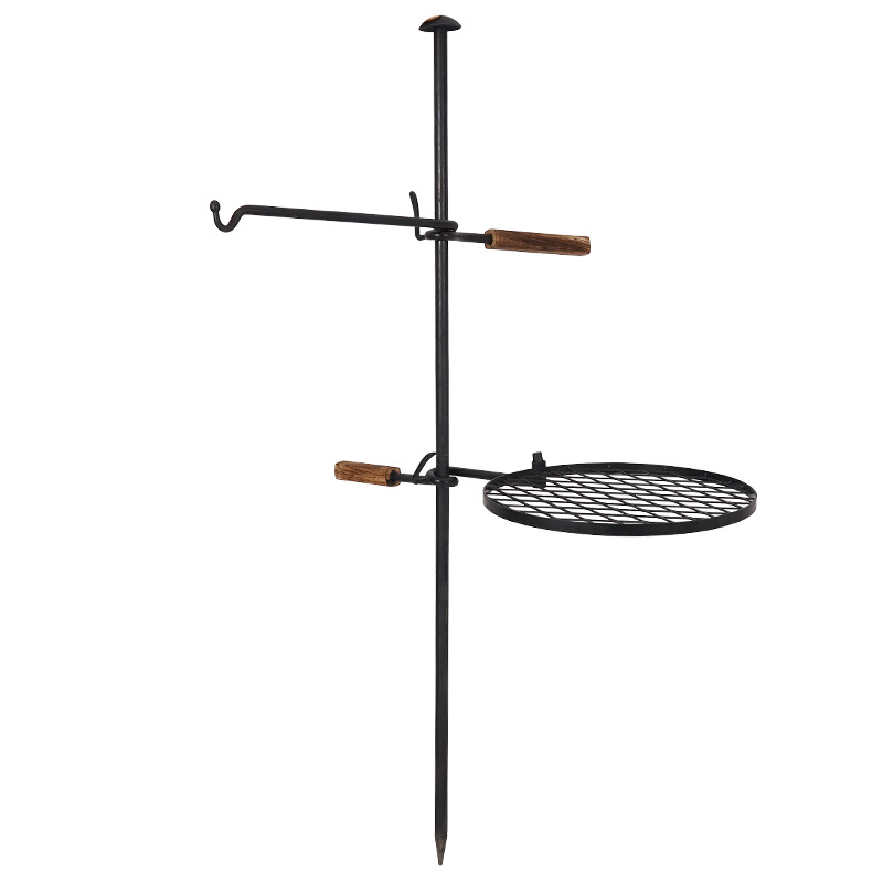 2021 Hot Selling Outdoor Camping BBQ Round Net Plate Iron BBQ Grills Circular Barbecue Iron Pan Holder