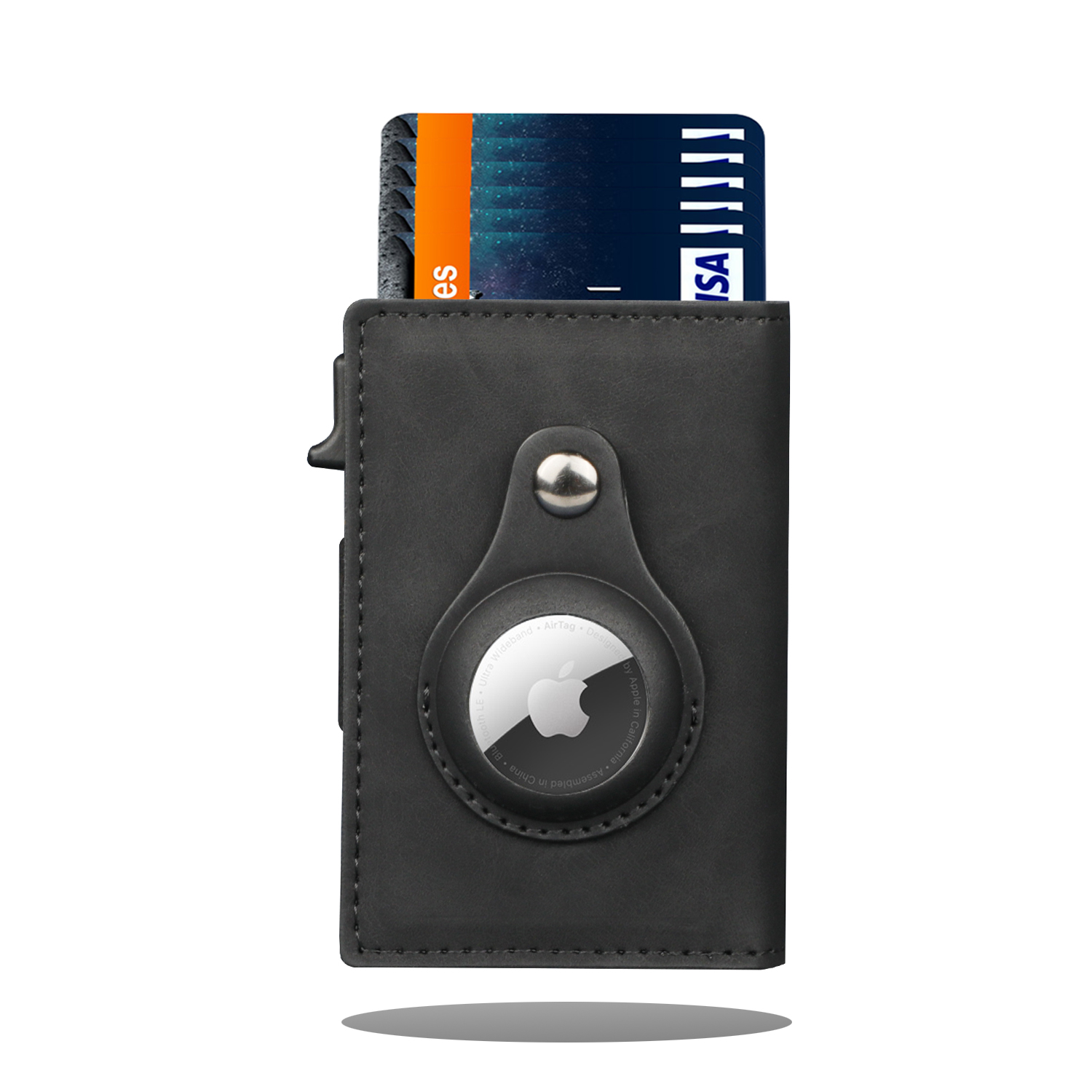 Горячая Распродажа, RFID-бумажник с биркой, мужской держатель для карт, зажим для денег, умный бумажник AirTag