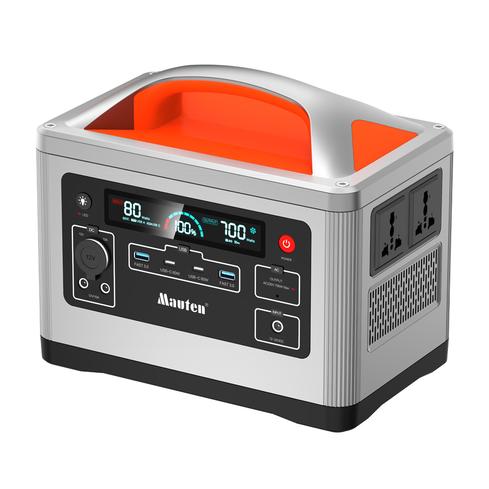 Portable 700W 500Wh DC Power Generator for Outdoor Use with Universal Socket Compatibility
