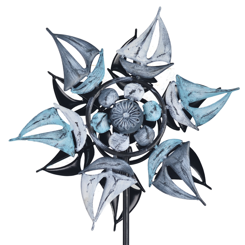 Wholesale magic large metal kinetic windmill for garden outdoor decoration