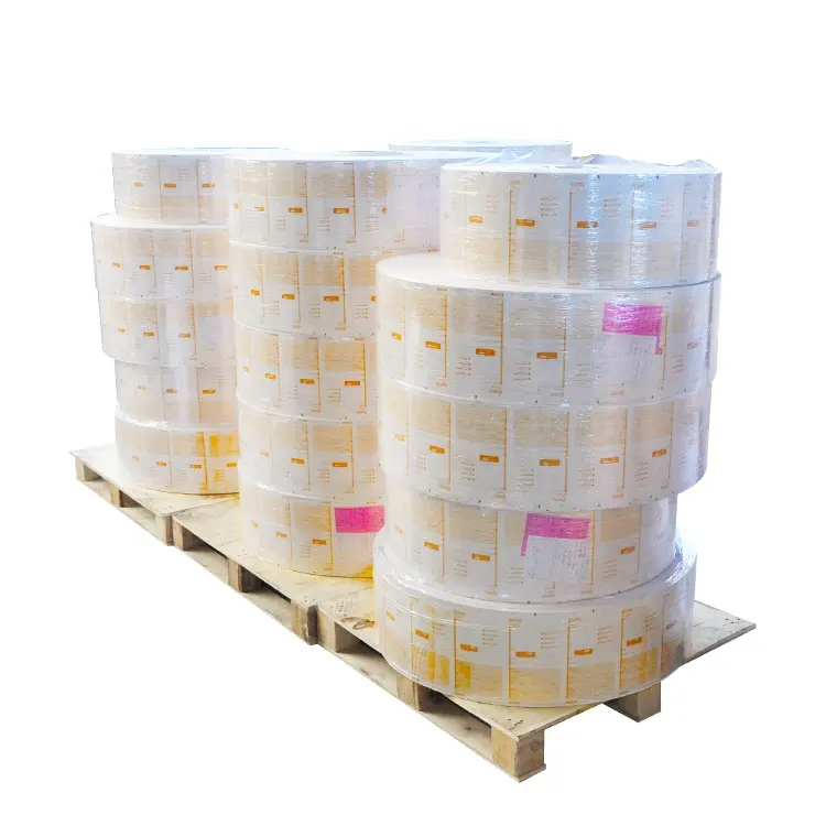 Factory Wholesale Semi Glossy Paper Thermal Transfer White Label Jumbo Rolls Materia Prima Para La Fabrication De Etiquetas