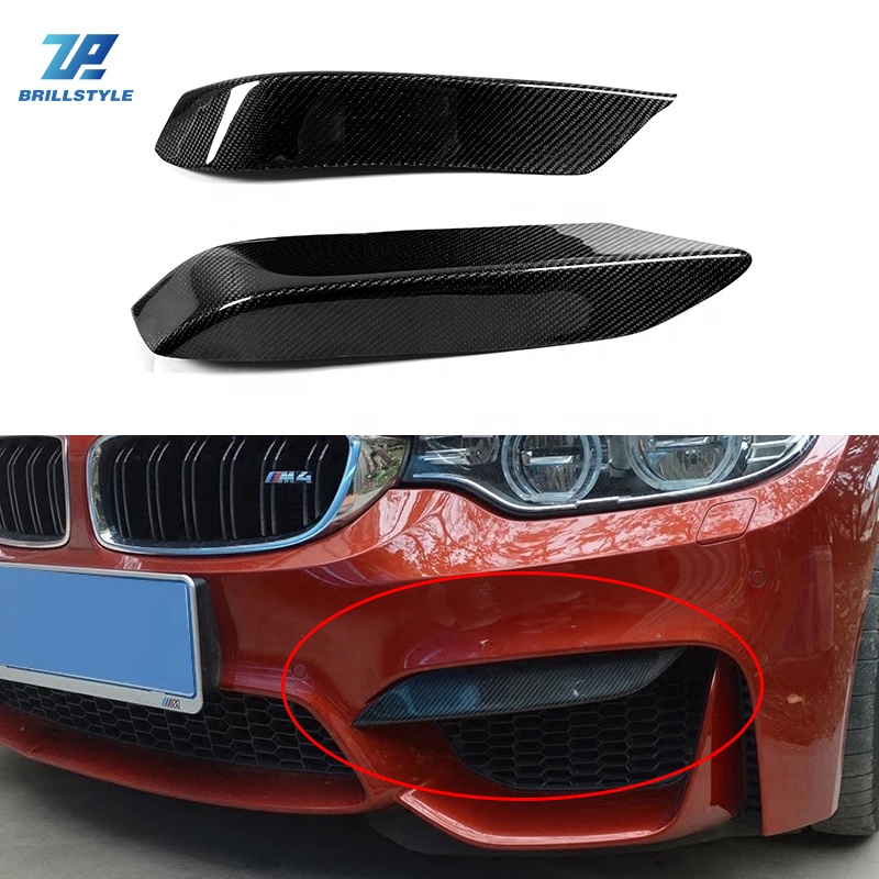 F82 F83 M4 F80 M3 верхняя отделка автомобиля из углеродного волокна передний бампер сплиттер для BMW 2015-2018