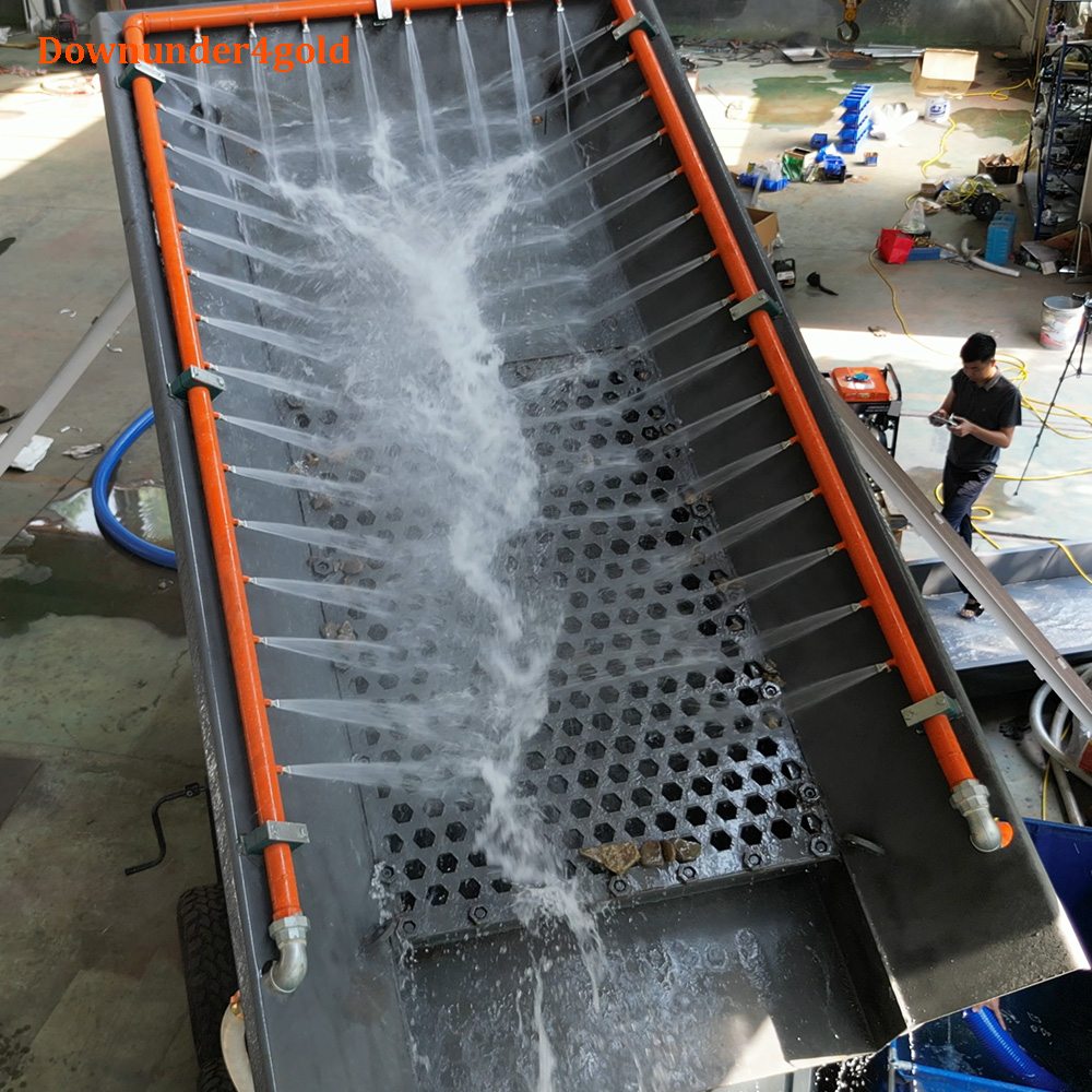 50 TPH Portable gold washing mining equipment for alluvial