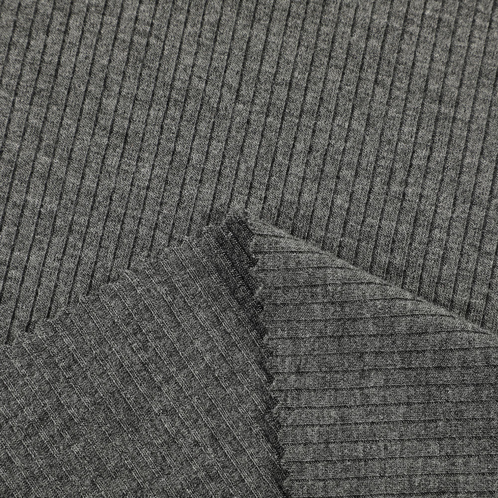 Factory direct sale OEM jersey rib 2*2 stretch yarn dyed knitted garment rayon fabric