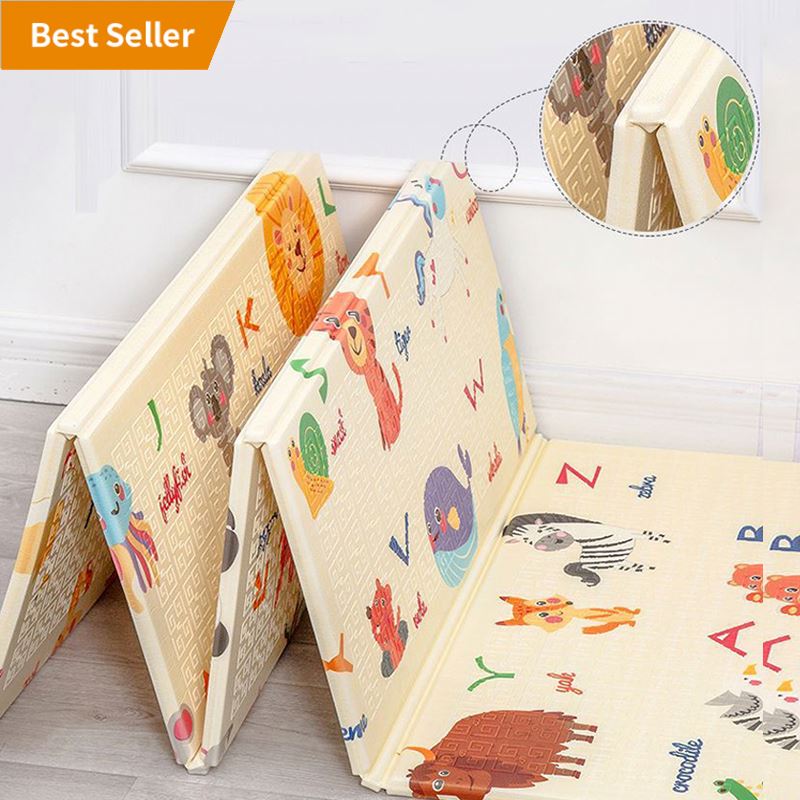 Wholesale Evafoam Crawling Baby Mat Playmat For Baby, Foldable Thickening Home Baby Game Non-slip XPE Play Mat//