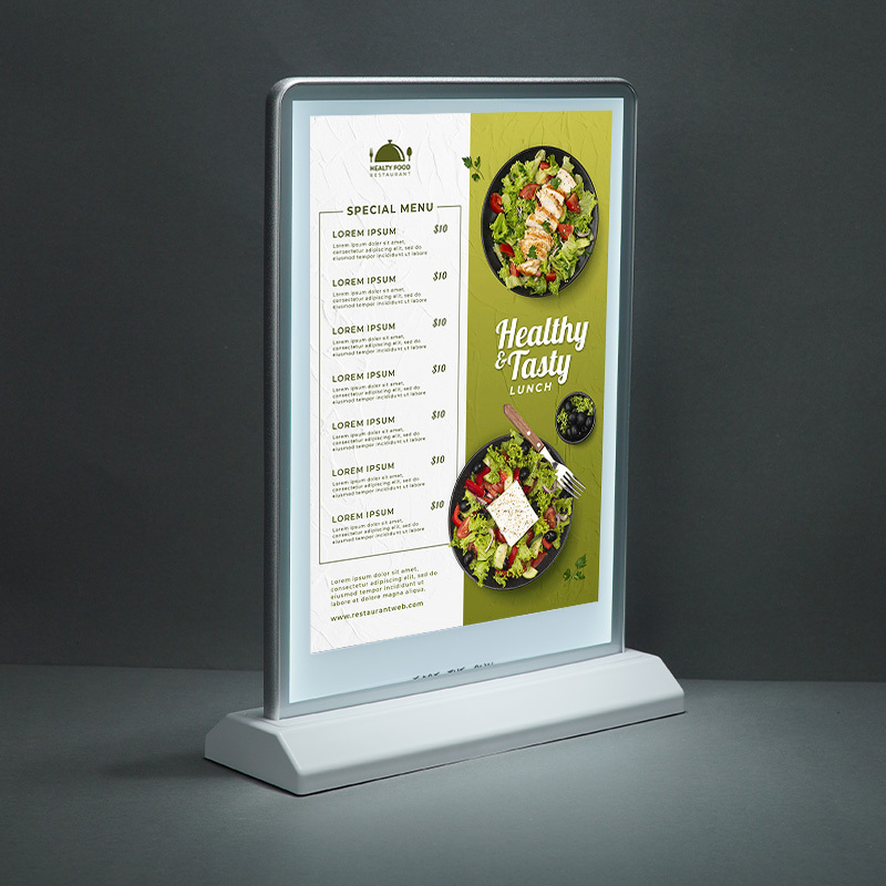 A5 A4 Led Light Box Sign Battery Powered Desktop Menu Board Rechargeable A4 Led Advertising Light Box