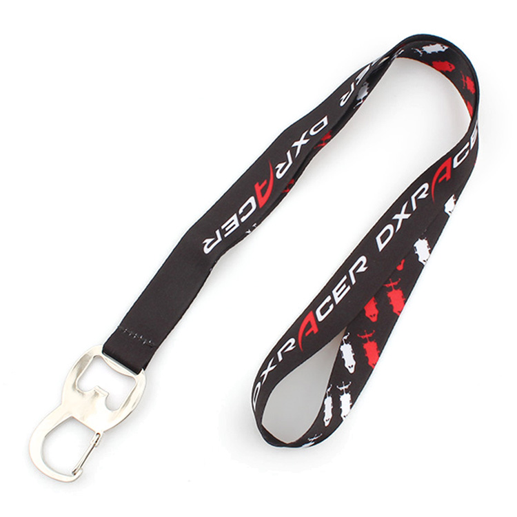 Hot sale custom sublimation lanyard strap with bottle opener