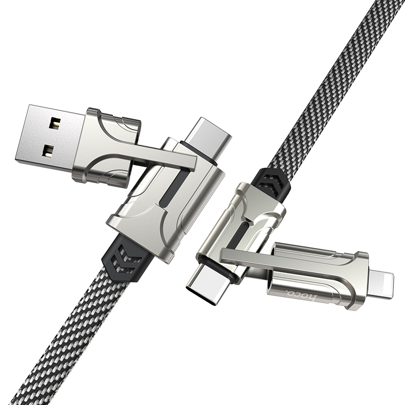 HOCO S22 4 в 1 USB-кабель для зарядки многофункциональный конверсионный кабель для зарядки и передачи данных