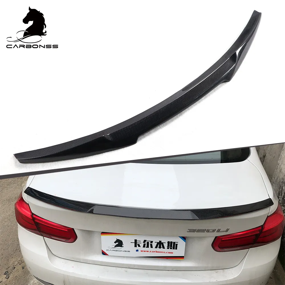 V Style Ducktail Trunk Car Accessories Spoiler Carbon Fiber Rear Boot Wing Spoiler For BMW 3 Series F30 F80 2013-2018