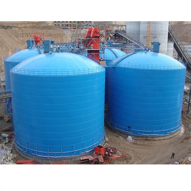 Steel Silo Mixer Combination System For Cement Mixing Of Slag Powder Opc Limestone Fly Ash