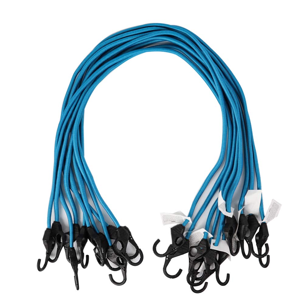 Ultra long 9mm*48'' bicycle accessories elastics rubber luggage rope with durable metal core coating plastic hook