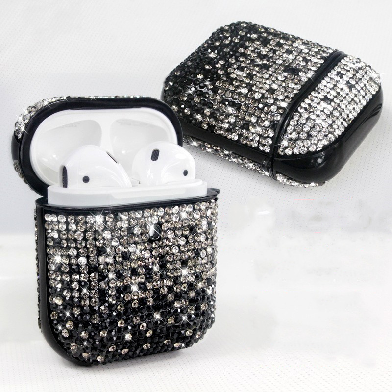 Luxury Rhinestone wireless earphone case for airpods 1/2/ aripods pro 3