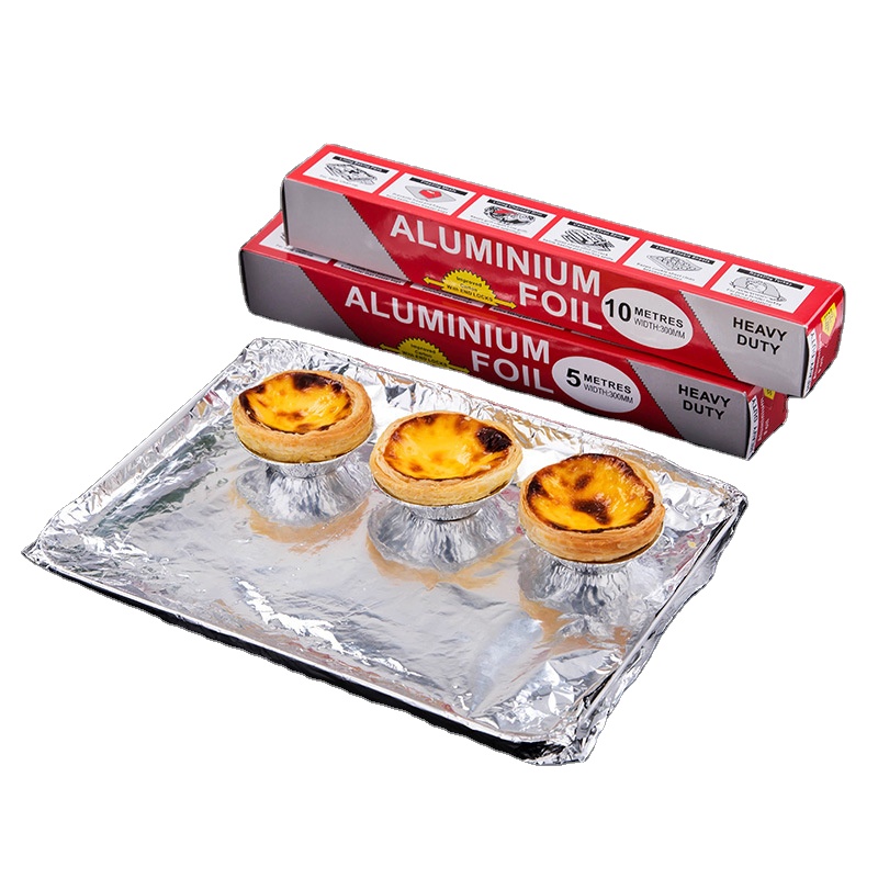 Household kitchen use food grade 8011 aluminum foil paper roll for baking BBQ packing
