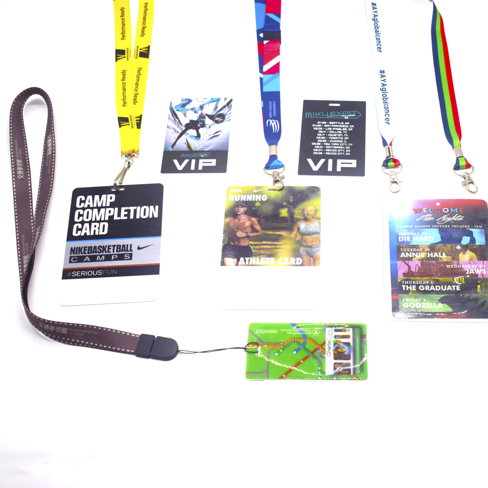 Double Layer Fabric For Royal Blue Breakaway Flat Business Fair New Custom Polyester Airbus Lanyard