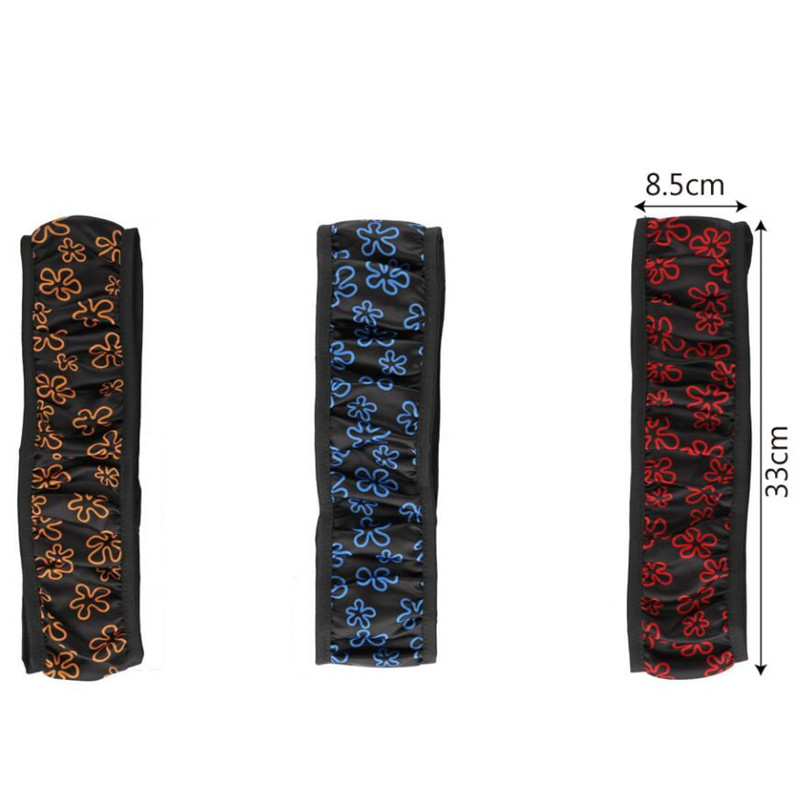 Steering Wheel Cover Car 38CM Steering Wheel Cover For Women Flowers Print Anti-Slip Car Accessories