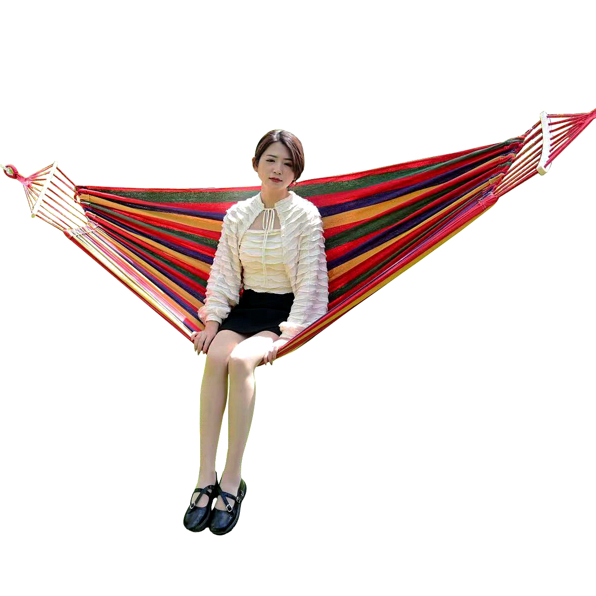 260*100cm Foldable Fishing Outdoor Hanging Canvas Portable Camping Hammocks