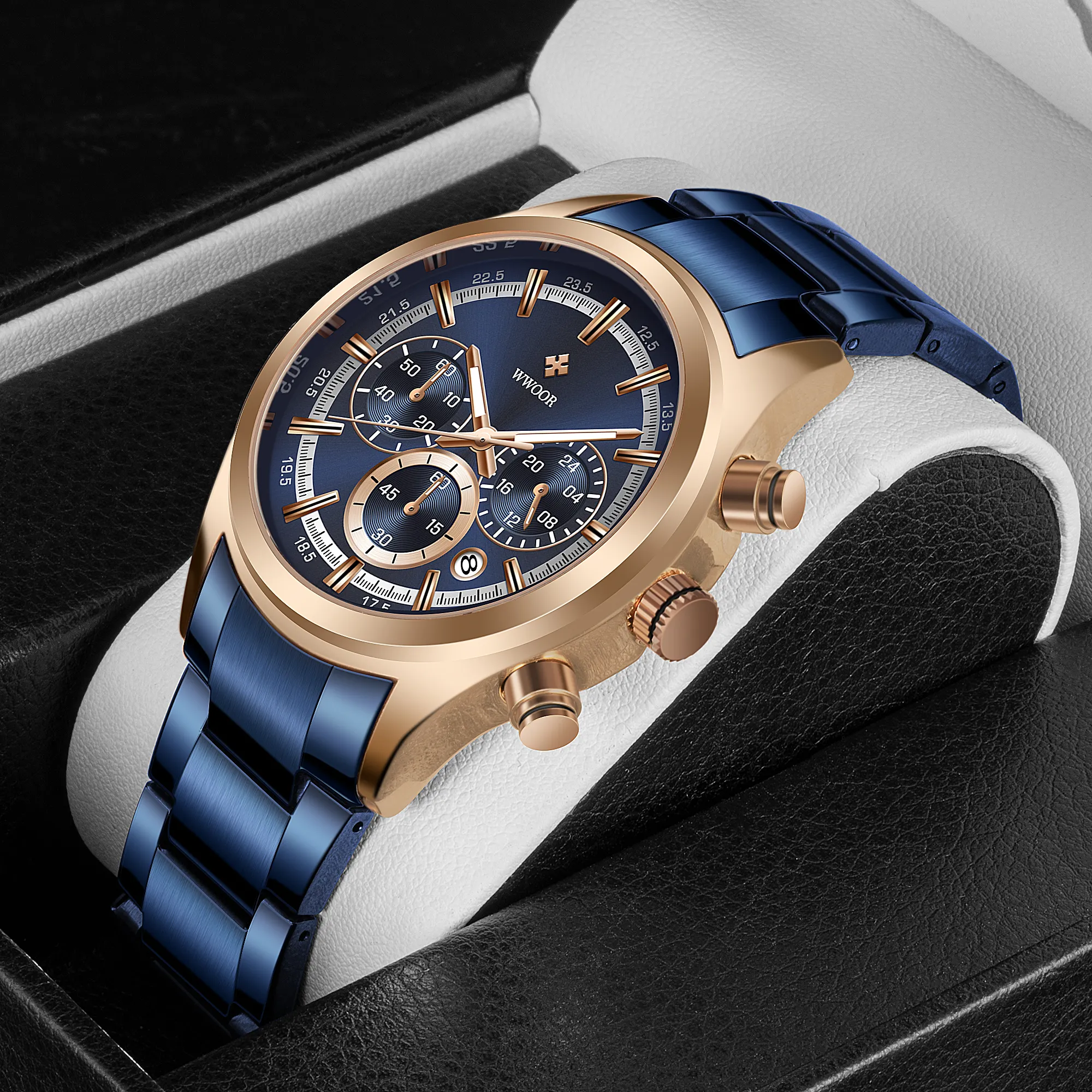 Men's Watches Top Brand Luxury Men Wrist Watch Stainless Steel Quartz Watch Sports Waterproof Male Clock