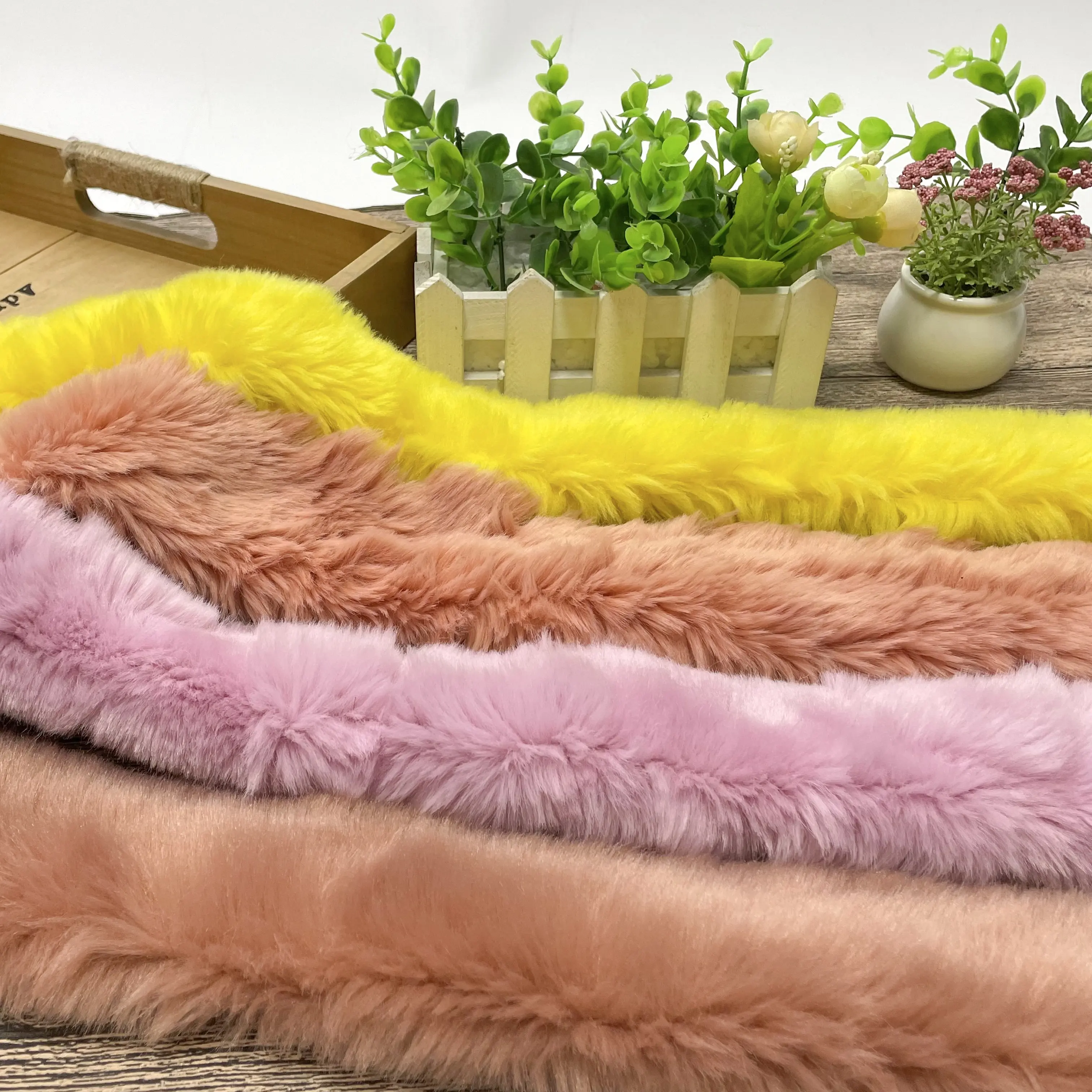 Faux Fur Coat for Hood Clothes Bags Detachable Fluffy Fabric Collars Raccoon Fur Ribbon Faux Fur Trim