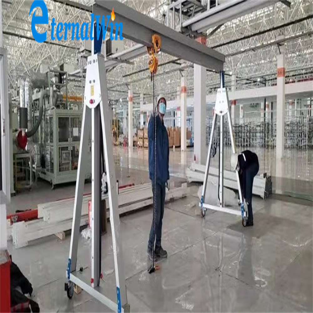 1t 2t 3t 5t aluminum light movable portable a frame gantry crane for sale