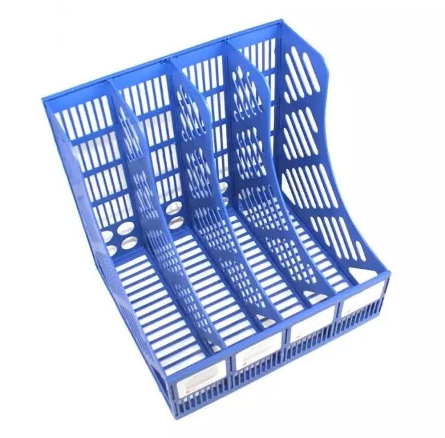 Desktop Storage Triple A4 File Rack Information Rack Plastic File Box For Office Supply