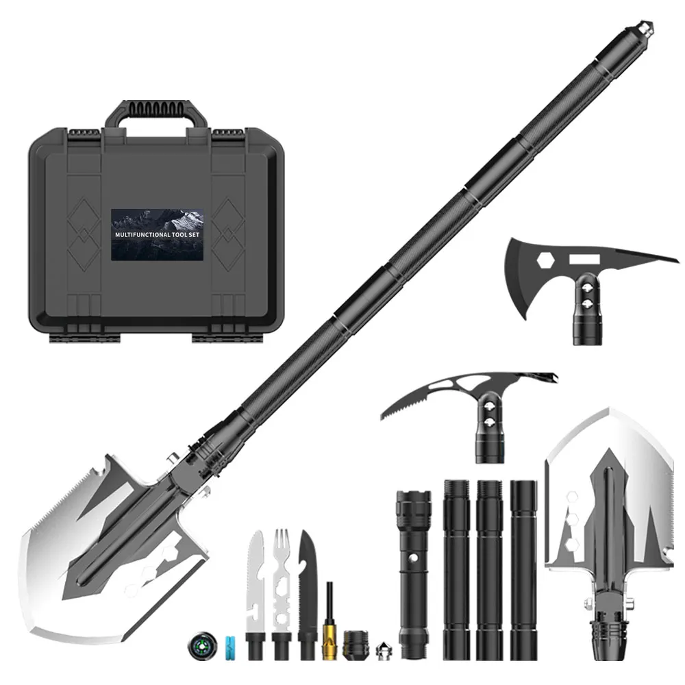 Outdoor Portable Axe Pick Shovel Tactical Multifunction Survival Tool Shovel Set