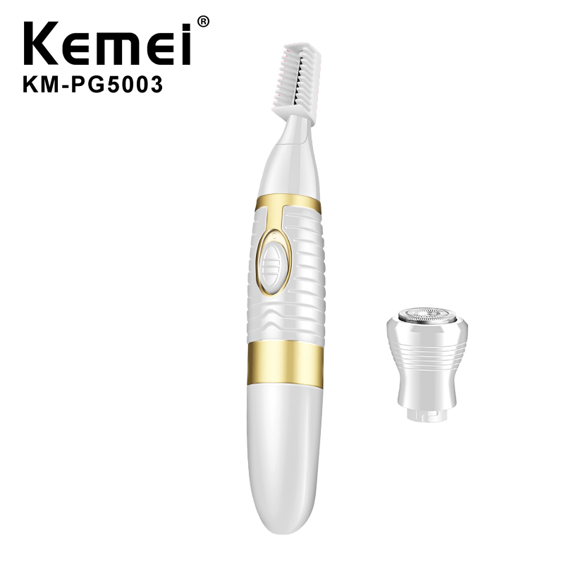 Kemei KM-PG5003 оптовая продажа профессиональный триммер для бровей 2 в 1 для женского ухода