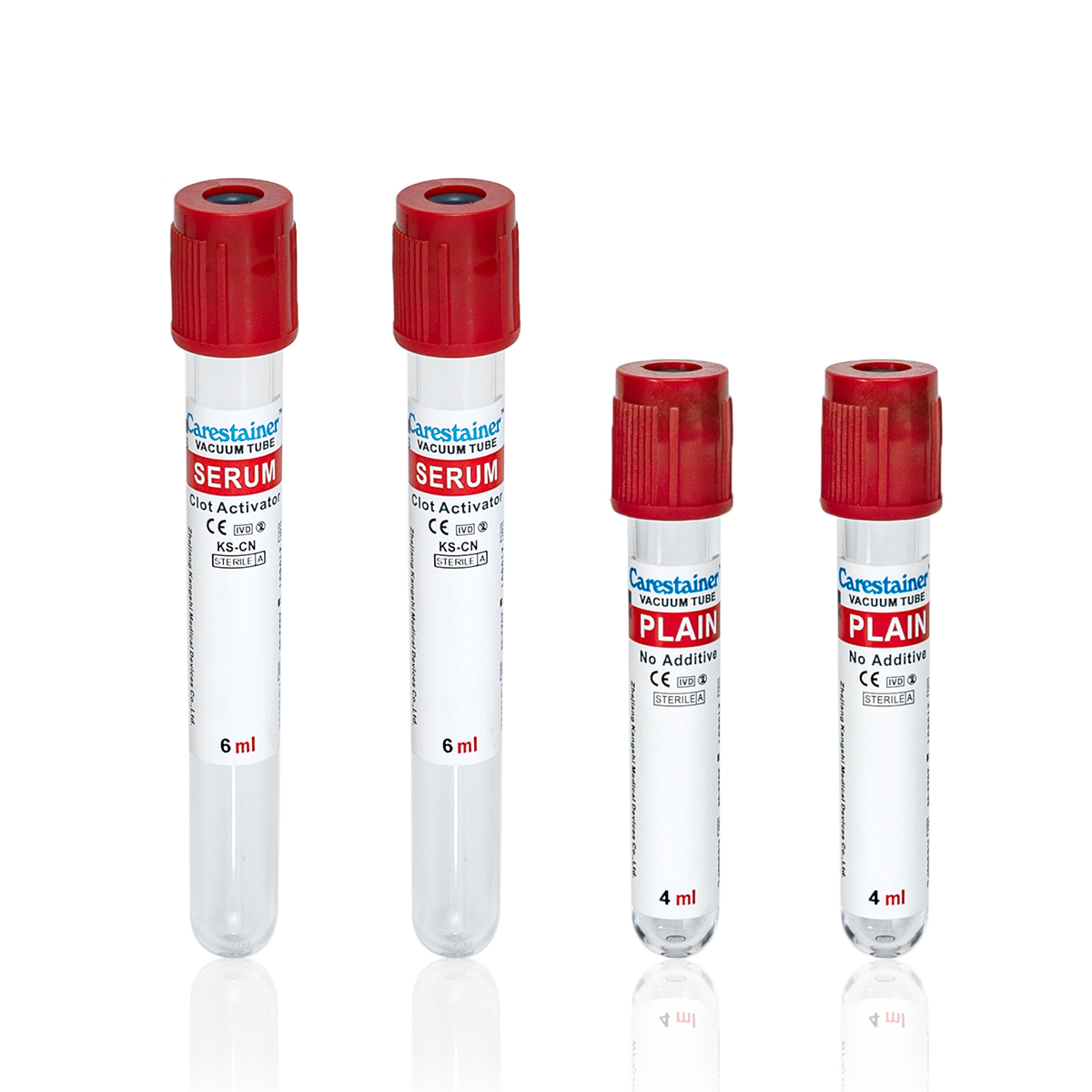 KS Medical Factory Serum Clot Activator Vaccume Blood Draw Plain Tube