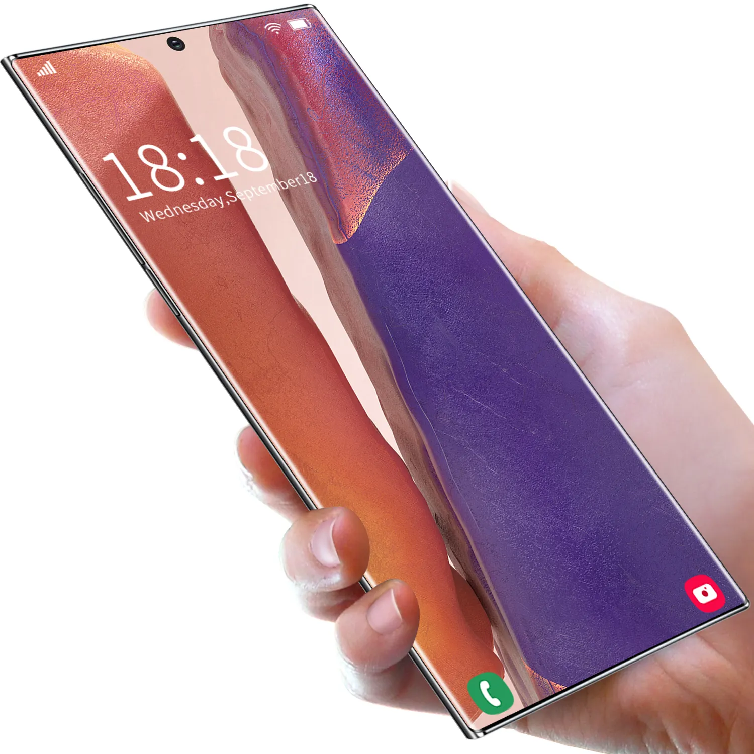 Новейший Смартфон Note20U +, 12 Гб, 2021 ГБ, 512 дюйма, AMOLED экран, Android 6,9, смартфон с ручкой для рукописного ввода и разблокировкой по отпечатку пальца,